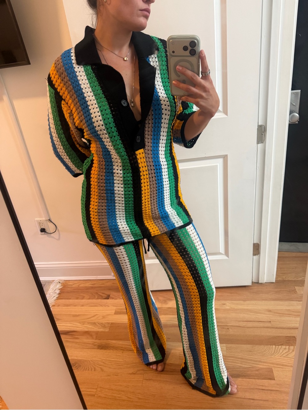 Simon Miller Striped Crochet Top - Multicolor